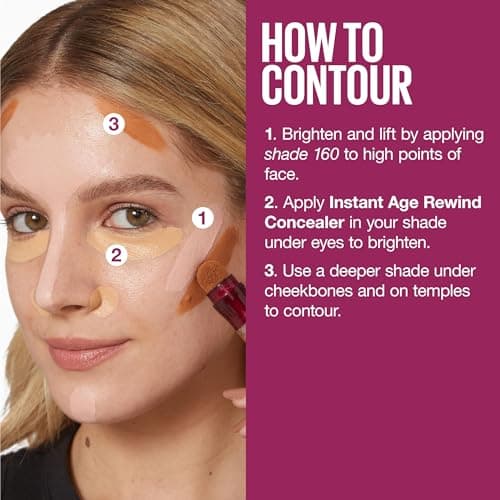 Maybelline Instant Age Rewind Eraser Dark Circles Treatment Multi-Use Concealer, 110, 1 Count (Packaging May Vary) - Image 7