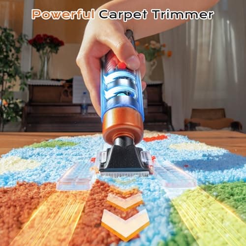 BESGEER Rug Tufting Gun with Carpet Trimmer Kit - Tuft Gun with Tufting-Shears, 2 in 1 Cut Loop Pile Carpet Gun& Carving Clippers, Rug Maker Machine Starter Kit& Trimmer& Cloth& Yarn（Olive Black） - Image 5