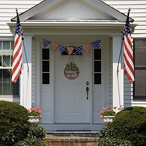 Interchangeable Seasonal Welcome Sign Front Door Decoration, Rustic Round Wood Wreaths Wall Hanging Outdoor, Farmhouse, Porch, for Spring Summer Fall All Seasons Holiday Halloween Christmas. - Image 7