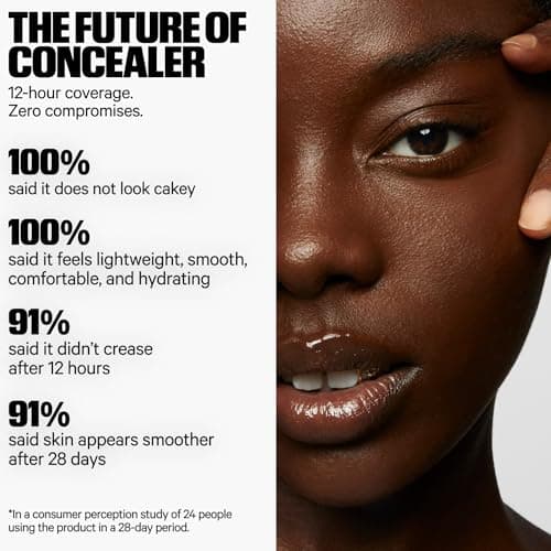 Milk Makeup Future Fluid All Over Cream Concealer, 7NW (Light with Neutral Warm Undertones) - 0.28 fl oz - Medium-to-Full Coverage - Up to 12-Hour Wear - Crease-Proof Finish - Vegan, Cruelty Free - Image 7