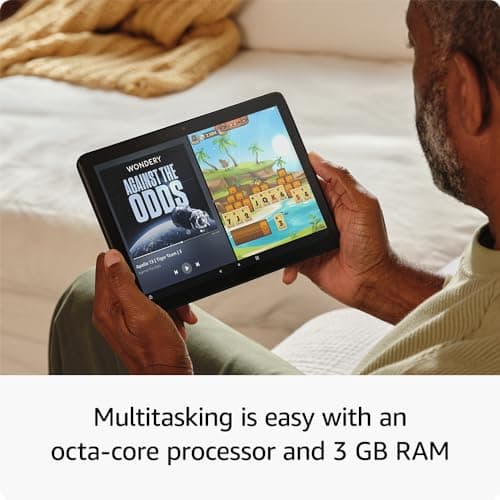 Amazon Fire HD 10 tablet (newest model) built for relaxation, 10.1" vibrant Full HD screen, octa-core processor, 3 GB RAM, 64 GB, Black - Image 2