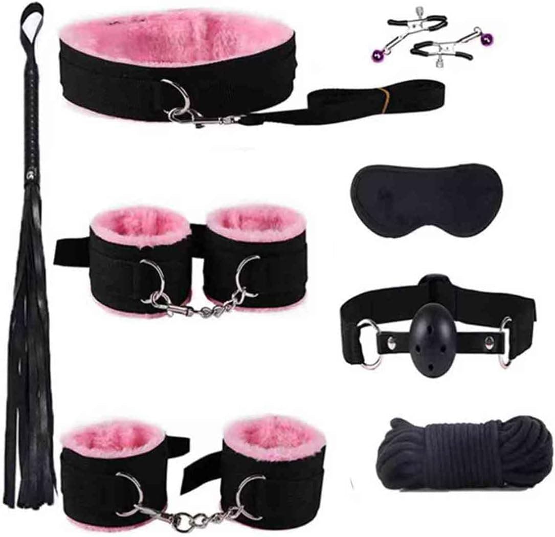 Bed Bonage Restraints Sex Adults King Size Bed Straps Sex Tie Downs Under Mattress for Couples Adult Play Queen Bed Bondaged Rope Cord & Rope Kit Sex Hand Cuffs Set for Bedroom Pink Toys Sweatshirt - Image 7