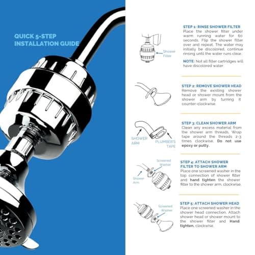 AquaBliss High Output Revitalizing Shower Filter - Reduces Dry Itchy Skin, Dandruff, Eczema, and Dramatically Improves The Condition of Your Skin, Hair and Nails - Chrome (SF100) - Image 3