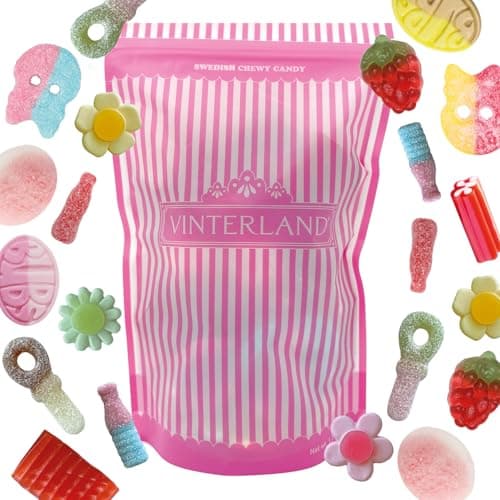 VINTERLAND - Swedish Candy Mix (1.2 Pounds) - Big Ovals & Big Swedish Candy Skulls - Raspberry Shots, Strawberry Dreams, and more - Image 3