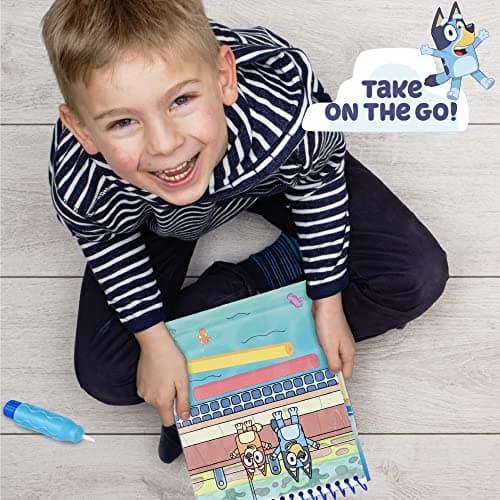 Horizon Group USA Bluey Aqua Art - Reusable Water Reveal Activity Pages With Water Pen for No-Mess Drawing and Coloring - Image 3