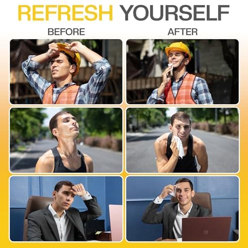 Men's Charcoal Face + Body Cleansing Wipes - 4 Pack (120ct) - Image 3