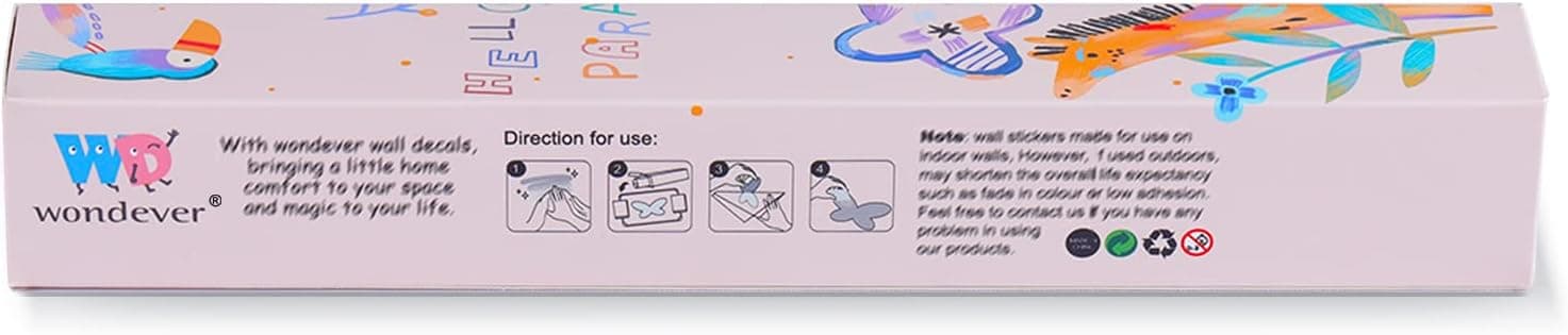 wondever Boho Flower Wall Stickers Wildflower Floral Grass Peel and Stick Wall Art Decals for Living Room Bedroom TV Wall - Image 7