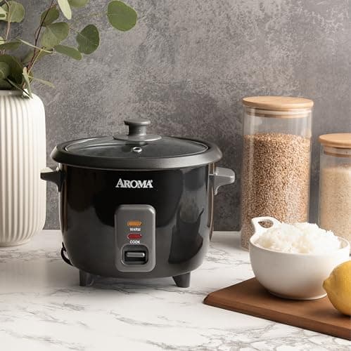 Aroma Housewares 1.5Qt. Rice & Grain Cooker (ARC-363NGB),Black,6-Cup Cooked / 3-Cup Uncooked - Image 7