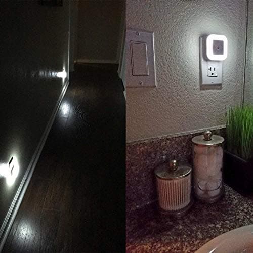 Uigos LED Night Light Lamp with Smart Sensor Dusk to Dawn Sensor, Daylight White, 0.5W Plug-in, 6-Pack - Image 6