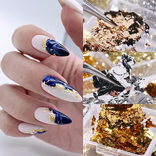 Holographic Nail Glitter Foils, 12 Colors Sparkly Ultra-Thin Aluminum Foil Nail Art Flakes Design, Laser Nail Sequins Acrylic Supplies for Women Girls Manicure Charms Decorations, DIY 3D Nail Art Tips - Image 4