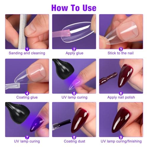 AORAEM Nail Lamp LED Nail Manicure Dryer Curing Light with Black Gooseneck and Clamp for Gel Nails - Image 5