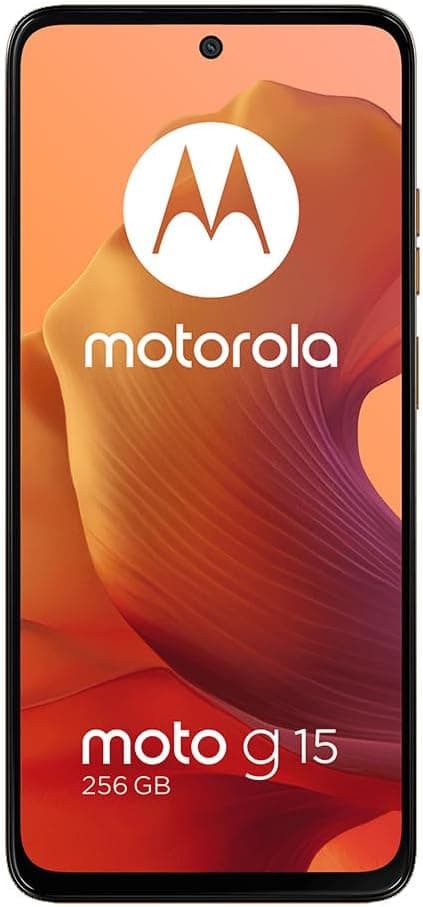 Motorola Moto G15 4G LTE (XT2521-2) 4+256GB Dual Sim | GSM Unlocked | International Model | for T-Mobile, Metro PCS, Mint & Tello - (Orange) - Image 3