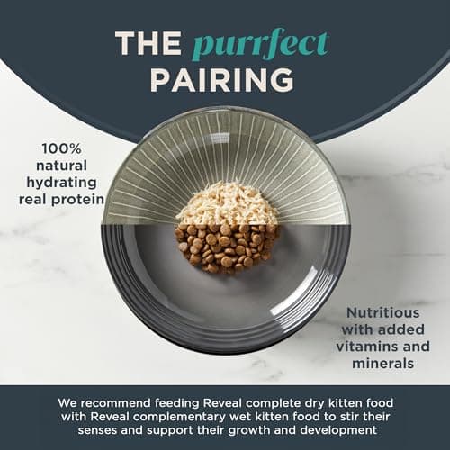 Reveal Natural Dry Kitten Food, High Protein, Grain Free with Added Vitamins & Minerals and DHA, Complete & Balanced Nutrition for Kittens, Chicken Recipe (2.5 Pound Bag) - Image 6
