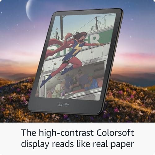 Amazon Kindle Colorsoft Signature Edition 32GB (newest model) – With color display, auto-adjusting front light, wireless charging, and long battery life - Metallic Black - Image 3