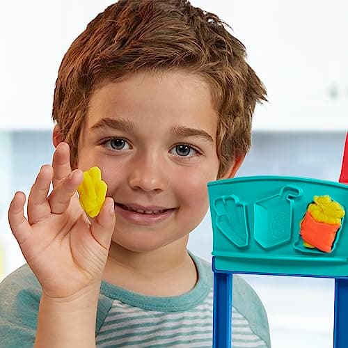 Play-Doh Kitchen Creations Busy Chef's Restaurant Playset, 2-Sided Play Kitchen Set, Preschool Cooking Toys, Kids Arts & Crafts, Ages 3+ - Image 7