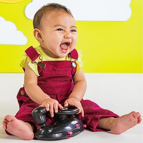 Bright Starts Ford Mustang 4-in-1 Pink Baby Activity Center & Push Walker with Removable Interactive Steering Wheel -Toy, 6 Months and up - Image 5