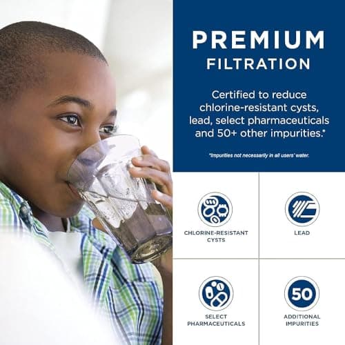 GE XWFE Refrigerator Water Filter, Genuine Replacement Filter, Certified to Reduce Lead, Sulfur, and 50+ Other Impurities, Replace Every 6 Months for Best Results, Pack of 1 - Image 2