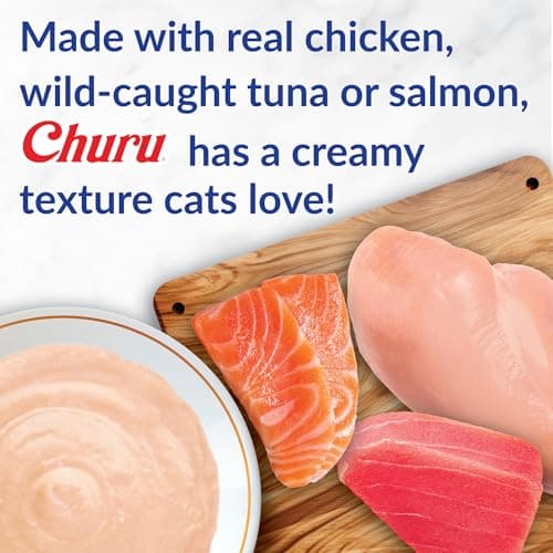 INABA Churu Cat Treats, Lickable, Squeezable Creamy Purée Cat Treat with Green Tea Extract & Taurine, 0.5 Ounces Each Tube, 20 Tubes, Chicken Variety Box - Image 5