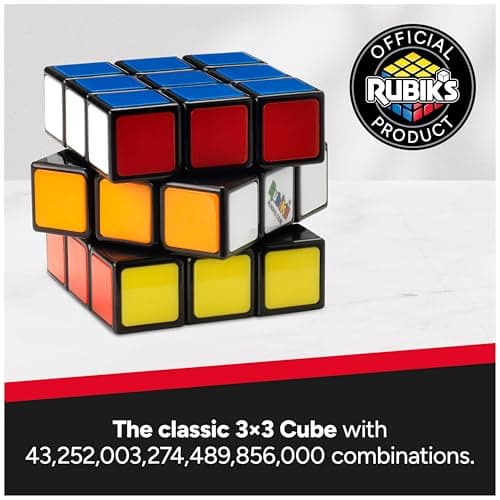 Rubik's Cube, The Original 3x3 Cube, Problem-Solving Brain Teaser, Color-Matching Puzzle, Fidget Toy & Sensory Puzzle, for Ages 8 & Up - Image 3
