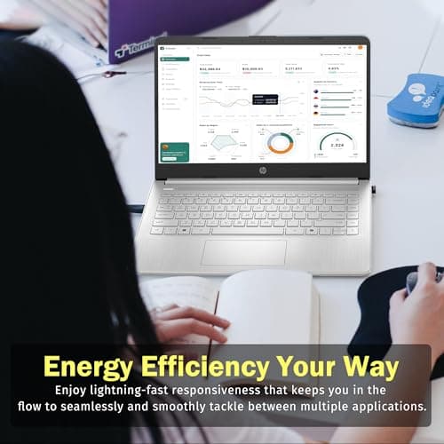 HP Stream 14" HD BrightView Laptop, Intel Celeron N150, 16GB RAM, 288GB Storage (128GB eMMC + 160GB Docking Station Set), Intel UHD Graphics, 720p Webcam, Wi-Fi, 1 Year Office 365, Win 11 S, Silver - Image 9