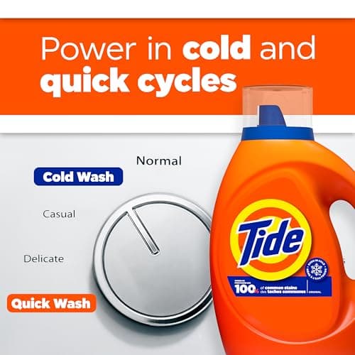 Tide Liquid Laundry Detergent, Original, 64 loads, 84 fl oz, HE Compatible (Packaging May Vary) - Image 7