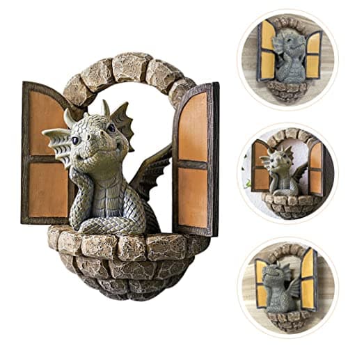 Holibanna 3D Dragon Wall Art Decor Hanging Dinosaurs Sculpture Wall Mounted Room Decor Home Wall Decorations for Kids Bedroom - Image 9