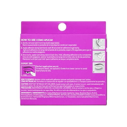 KISS Super Stick 5-Day Extended Wear Strip Lash Adhesive, Quick Drying Lash Glue, Witch Hazel & Cactus Extract Infused, Brush Applicator, Net Wt. 4.8g (0.17 oz.), Clear - Image 8