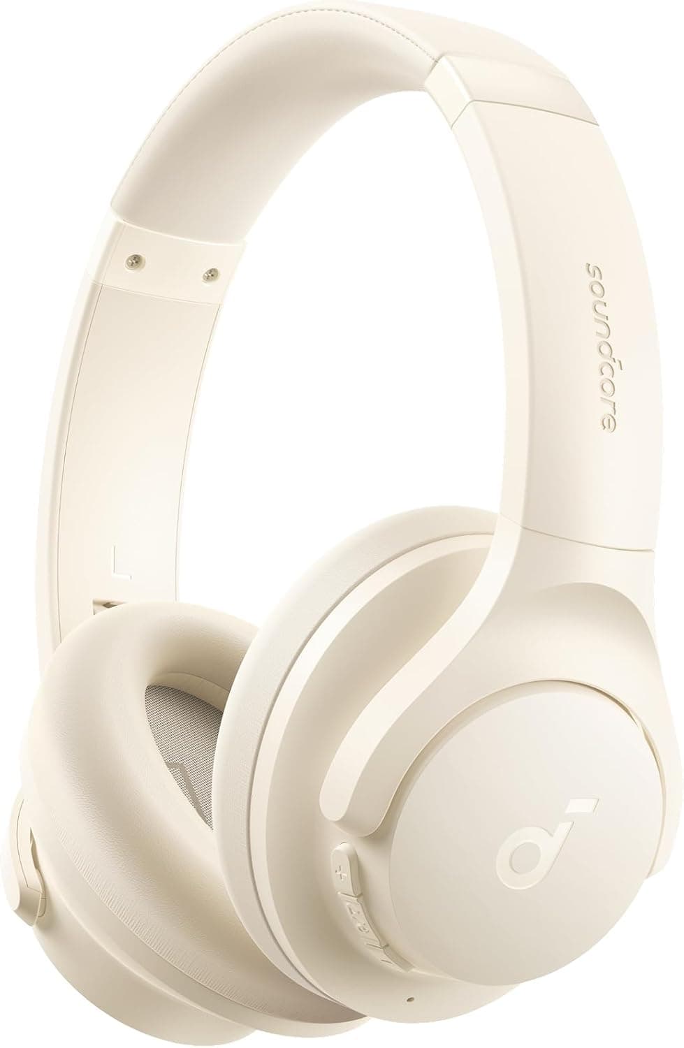 Soundcore by Anker Q20i Hybrid Active Noise Cancelling Headphones, Wireless Over-Ear Bluetooth, 40H Long ANC Playtime, Hi-Res Audio, Big Bass, Customize via an App, Transparency Mode (White) Almond White - Image 2