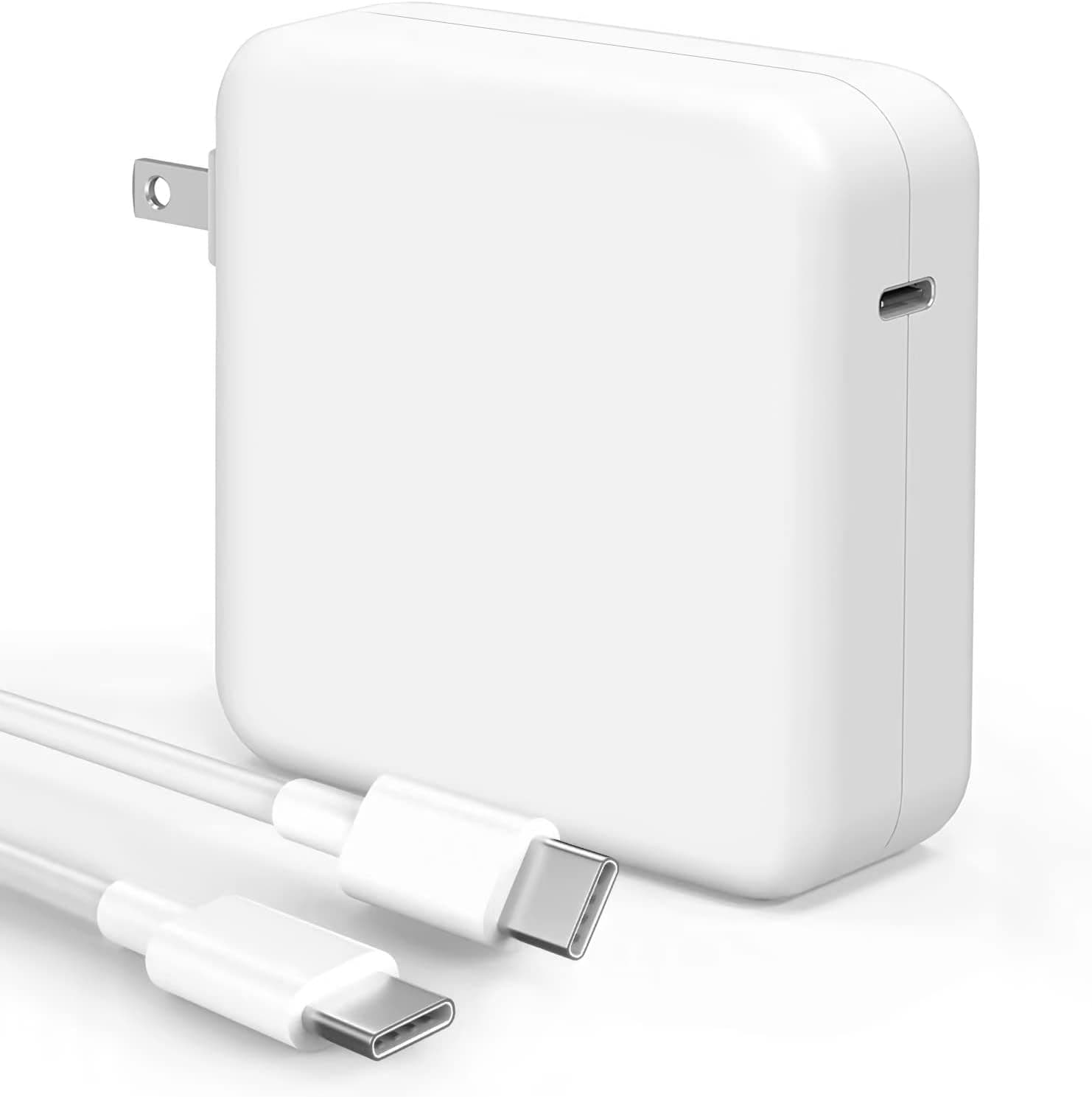Mac Book Pro Charger - 118W USB C Charger Fast Charger Compatible with MacBook pro/Air, M1 M2 M3 M4 M5, ipad Pro, Samsung Galaxy and More, Include Charge Cable White - Image 2