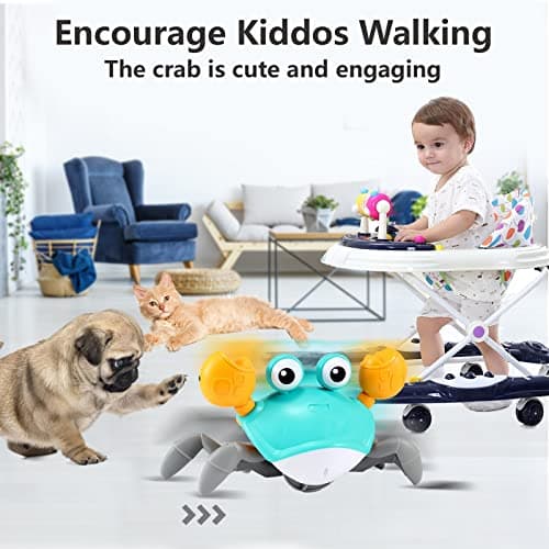 control future Crawling Crab Baby Toy - Infant Tummy Time Toys 3 4 5 6 7 8 9 10 11 12 Babies Boy 3-6 6-12 Learning Crawl 9-12 12-18 Walking Toddler 36 Months Old Music Development 1st Birthday Gifts - Image 5