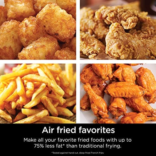 Ninja | Air Fryer | 4 QT Capacity | 4-in1 Roast, Crisp, Roast, Reheats, & Dehydrates | Dishwasher Safe Parts | Includes 20 Easy & Healthy Recipes | Compact | Grey | AF101 - Image 3