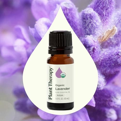 Plant Therapy Organic Lavender Essential Oil 100% Pure, USDA Certified Organic, Undiluted, Natural Aromatherapy, Therapeutic Grade 10 mL (1/3 oz) - Image 3