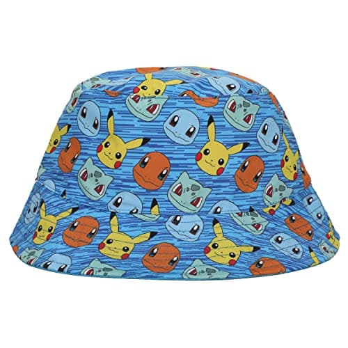 Bioworld Pokemon Characters Youth Graphic Bucket Hat Blue - Image 2