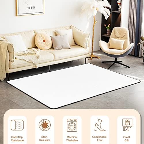 Erosebridal Blue Lightning Dragon Area Rug 3x5 Magical Animal Rug for Teens Fantasy Mysterious Wildlife Carpet Cartoon Starry Sky Nebula Washable Decorative Rug for Bedside - Image 6