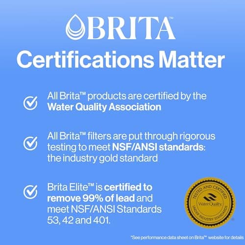 Brita UltraMax Large Water Dispenser With Standard Filter, BPA-Free, Reduces Copper, Cadmium and Mercury Impurities, Lasts 2 Months or 40 Gallons, Includes 1 Filter, Kitchen Accessories, Large 27-Cup - Image 5