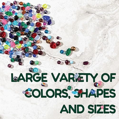 One Pound Assorted Glass Beads for Jewelry Making, DIY Lamp Work, Arts and Crafts, and Decorative Hobby Artistry, Colorful Crystal Assortment Bulk Mix, 4-18mm (Mixed Colors) (1) - Image 5
