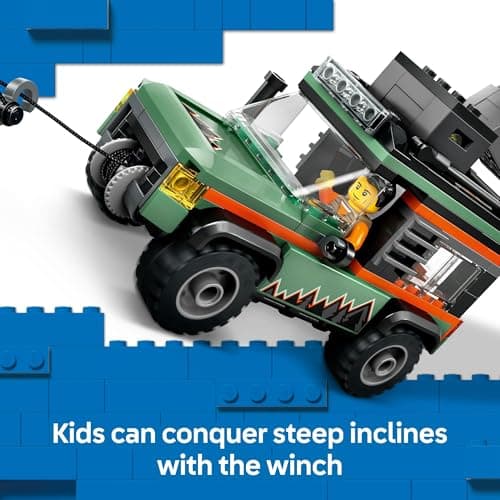 LEGO City Off-Road 4x4 Mountain Truck Toy - Building Toy Set for Kids, Boys and Girls, Ages 6+ - Fun Gift Idea for Birthdays and Holidays - with Adventurer Minifigure and Accessories - 60447 - Image 5