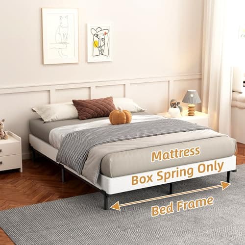 UNITED FLAMES 5 Inch High Profile Box Spring Full Size, Heavy Duty Mattress Foundation, Sturdy Box Spring for Full Bed, Easy Assembly, Noise Free (5, Full) - Image 3