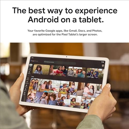 Google Pixel Tablet - Android Tablet with 11-Inch Screen and Extra-Long Battery Life - Porcelain - 8 GB RAM - 128 GB - Image 3