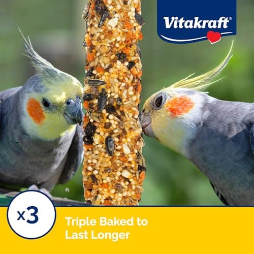 Vitakraft Crunch Sticks Cockatiel Treat - Apricot and Peach - Pet Bird Treat Toy, 3.5 oz - Image 5