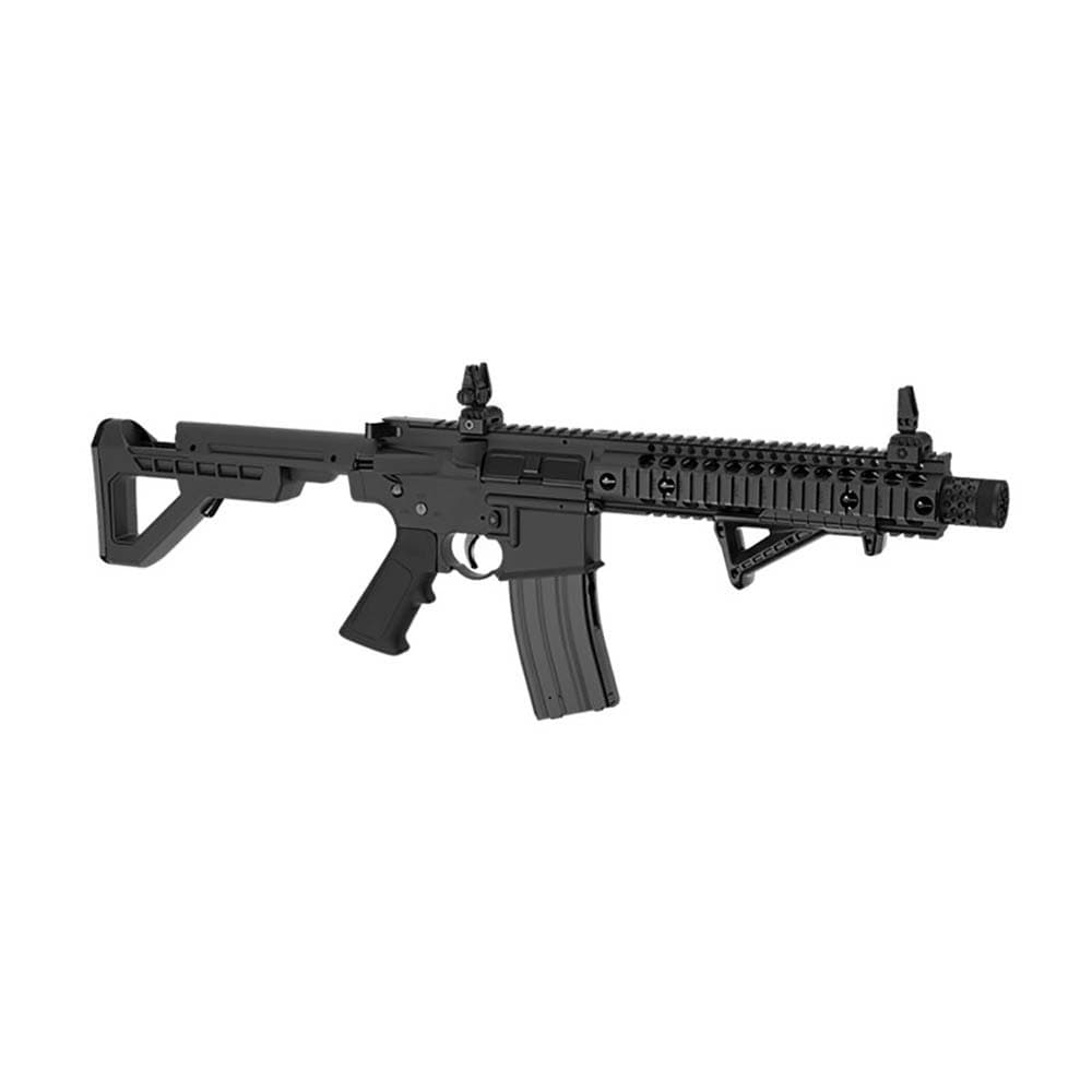 DPMS Full Auto SBR CO2-Powered BB Air Gun with Dual Action Capability Black