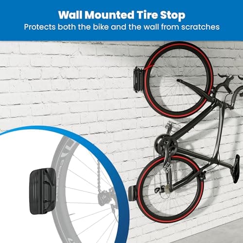 Mount-It! Swivel Bike Wall Mount – Heavy-Duty Vertical Bike Rack for Garage & Home – Space-Saving Wall Mounted Bike Hanger – Holds Up to 66 lbs – Bike Storage Hook for Road, Mountain & Hybrid Bikes - Image 6