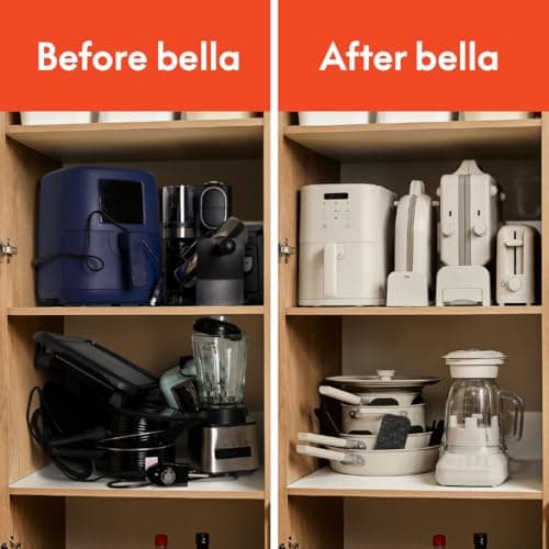 bella 2 Slice Slim Toaster, Fits-anywhere™ Kitchenware, 6 Setting Shade Control with Reheat & Cancel Buttons, Fits sourdough, 10” Long Slot, Anti Jam & Auto Shutoff, 900 Watt, Oatmilk - Image 8