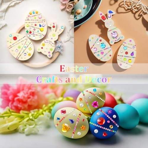 2774pcs Gem Stickers Jewels for Crafts - Self Adhesive Rhinestone Jewel Stickers, Stick on Gems Rhinestones for Crafts, Acrylic Bling Heart Stickers, Craft Supplies for Kids - Image 8