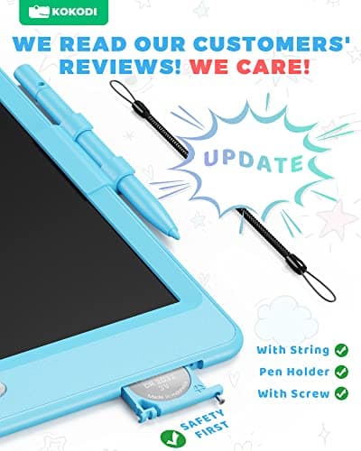KOKODI LCD Writing Tablet, Valentines Day Gifts for Kids，10 Inch Colorful Toddler Doodle Board Drawing Tablet, Erasable Reusable Electronic Drawing Pads, Educational and Learning Toys for Kids - Image 2