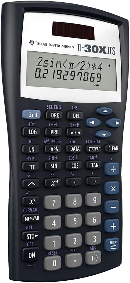 Calculadora Científica Texas Instruments TI-30XIIS, Negra con Acabados Azules (30XIIS/TBL/1L1/BK) Azul Oscuro - Image 3