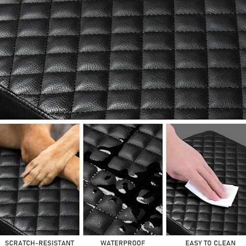 PIEZAPRINT 5-in-1 Center Armrest Console Cover – Cushion Pad with 15W Wireless Charging, Dual Cup Holders & Side Pockets, Protective Middle Console Storage Organizer, Black - Image 8