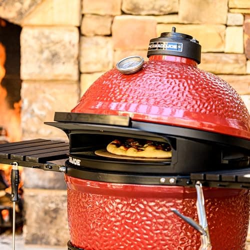 Kamado Joe DōJoe Pizza Oven Kamado Grill Accessory Insert for 18-inch Classic Joe Grills for Brick-Oven Style Food with Ceramic Stone in Black, Model KJ-DJ - Image 9