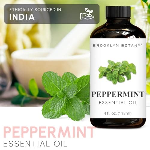 Brooklyn Botany Peppermint Essential Oil - Huge 4 Fl Oz - 100% Pure and Natural - Premium Grade with Dropper - for Aromatherapy and Diffuser - Image 4