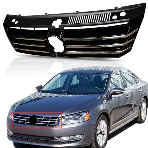 Tyrigion For 2012 2013 2014 2015 Volkswagen VW Passat Front Molding Grille Grill Chrome 561853651COQE